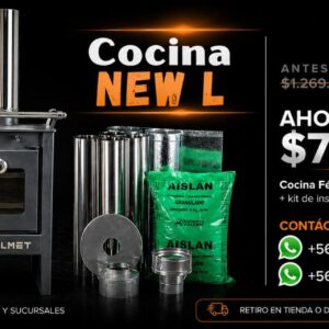 COMBO L  - Cocina New L + Kit de cañones 3mts + Kit de limpieza